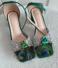 Emerald Green Peacock Shoes Bespoke