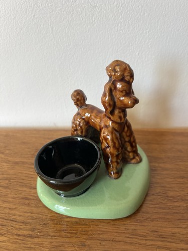 Vintage french poodle - egg, cup