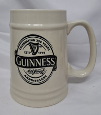Guinness 250th Anniversary Ceramic Beer Stein Mug Tankard Vintage Style