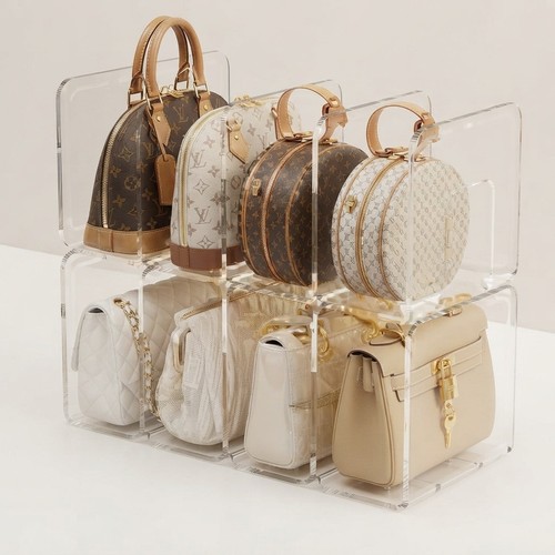 Clear acrylic handbag - clear,