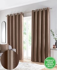 Enhanced Living Goodwood Thermal Blockout Curtains , horizontal wave design,
