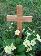 Wooden Cross. Grave