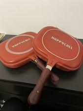 Happycall Titanium Nonstick Grill Pans Double Sided Frying Pan 10 and 11 Inches