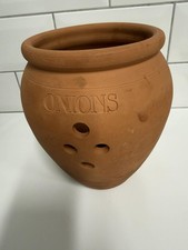 8" Ceramic ONIONS Storage Jar