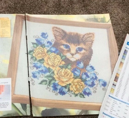 Zweigart kitten bluebell - kitten,