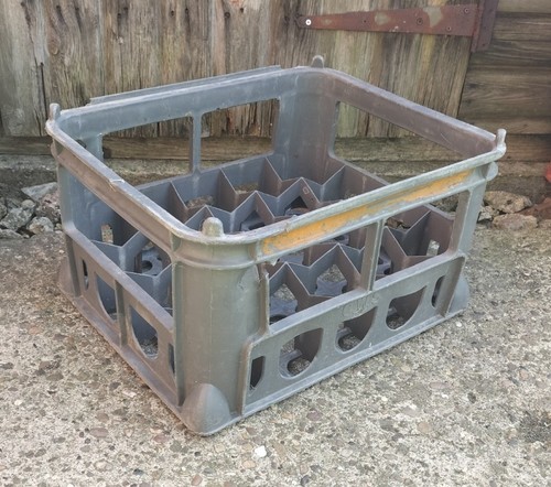 Plastic beer milk crate - plastic, blue