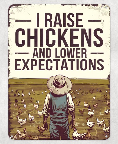 Raise chickens funny metal - funny,