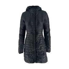 Women’s Patagonia Hooded Parka Jacket Coat Small Black Longer Length