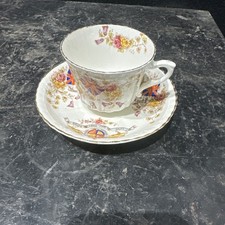 Commemorative cup and saucer