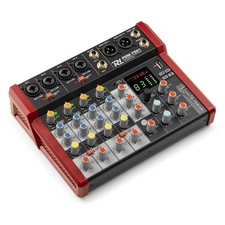 Power Dynamics 172.655 PDM-Y601 Music Mixer 6 Channel with Bluetooth/MP3