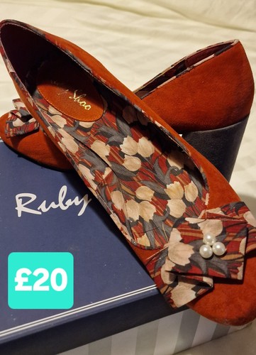 Ruby shoo brown floral - ruby,