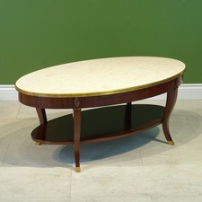 Oval Mahogany Coffee table
