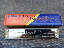 Hohner Harmonica,Vintage,Song Band Model 3,Alto  Tuning, German,No8213,Boxed