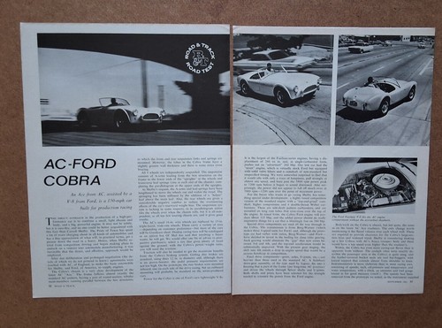 Vintage ford cobra road - ford,