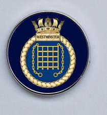 HMS Westminster Royal Navy Lapel Pin Badge