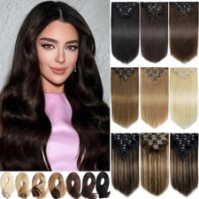 7pcs Clip in Hair Extensions