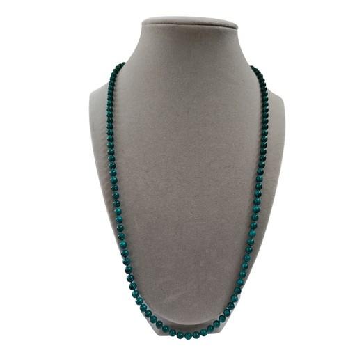 Beaded necklace emerald - beaded,