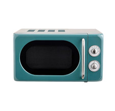 George Home GHMON001SL4G Manual Microwave Oven Retro Style 17L 700W – Teal