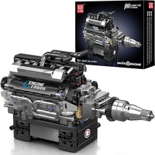 Mould King V12 Engine Building