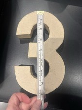 NEW Cardboard Number 3 8 inches in height 