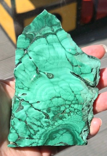 Natural malachite polished - malachite,