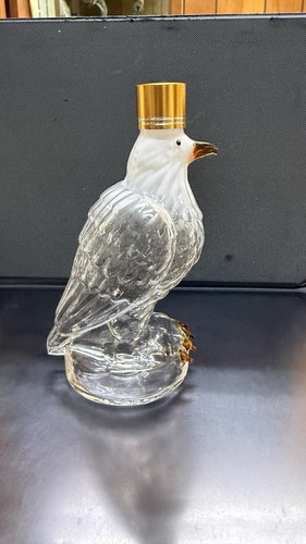 Glass eagle whiskey decanter - glass,