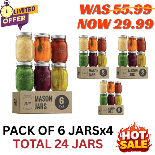 Pack premium mason jars - pack,