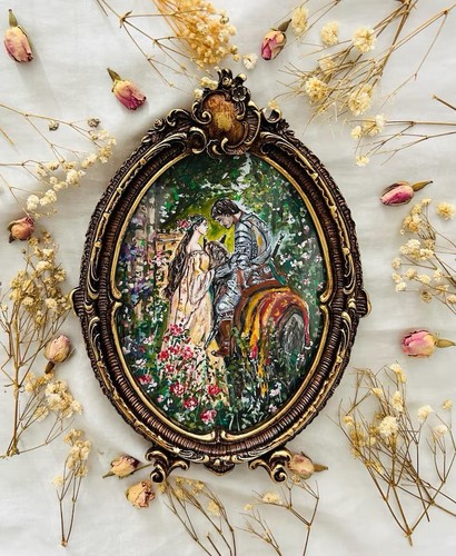 Framed ophelia and her - and, knight