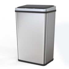 50L Sensor Bin Automatic Touchless Stainless Steel Rubbish Bin Waste Kitchen 