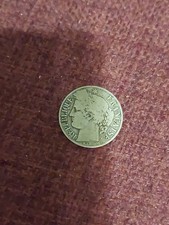 Franco Ceres Throne 1872 French Silver Coin