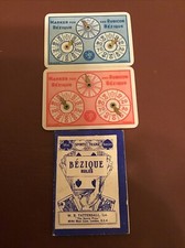 VINTAGE SET OF TWO BEZIQUE