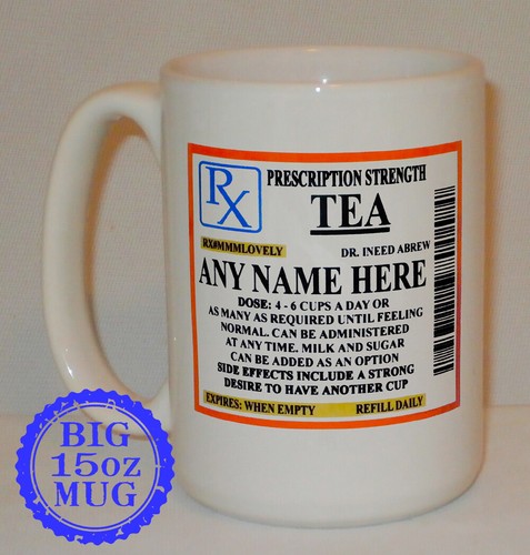Tea prescription big mug - tea,
