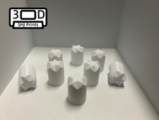 8 x Radiator Valve Caps White - Great Quality - Nice Fit - Unique - All Star