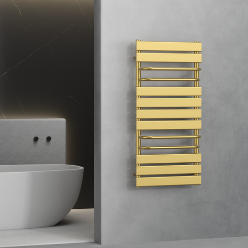 Designer gold heated radiator - designer,