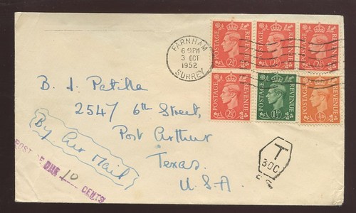 Postage due usa 1952 - due, 6