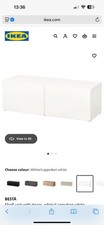 IKEA Besta White TV Unit with