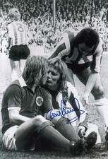 *LOW START BID* SIGNED 12x8 PHOTO SHEFFIELD UNITED - TONY CURRIE 1975