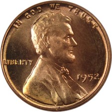 1952 Lincoln Wheat Cent BU
