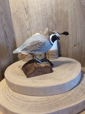 Fairtrade Wooden Hand Painted Californian Quail