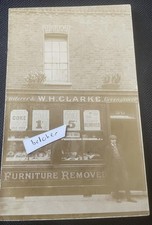 1908 Battersea W H Clarke Greengrocer Shop Front 96 Chatham Road RP Postcard