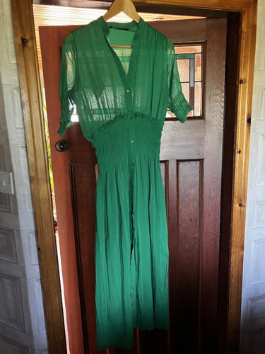 Zara green maxi - maxi, dress