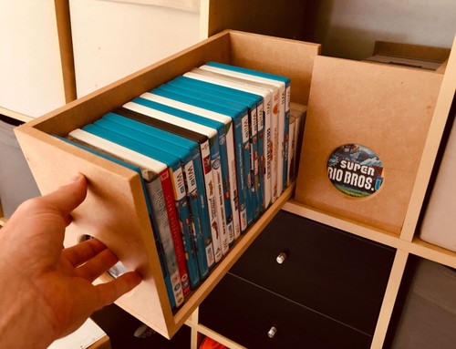 Dvd game storage box - -, holds