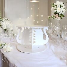 Swan Design Cake Raisers. Acrylic Pillars, Wedding & Party Cake Separators