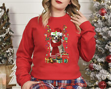 Xmas Sweatshirt Australian Shepherd Dog Christmas Jumper Day Stocking Filler