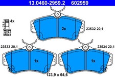 FRONT BRAKE PAD SET DISC BRAKE