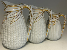 Antique Graduating Jugs Gilt Edged Jugs Modelled In The Form Of Corn Circa 1864