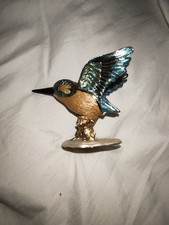 Metal Painted Kingfisher Bird