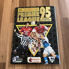 Merlin Premier League 1995 Football Sticker Collection Album Book 90% complete 