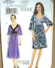 VOGUE V8591 - Misses Dress sewing pattern.... (Sizes 16-24)....cut size 16