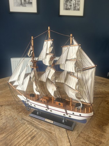 Vintage wooden cutty sark - cutty,